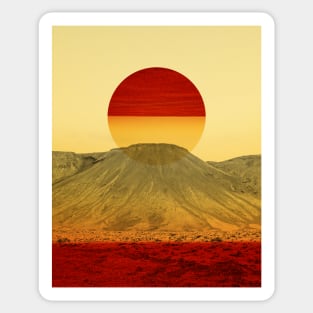 Minimalistic Japan Warm abstraction Sticker